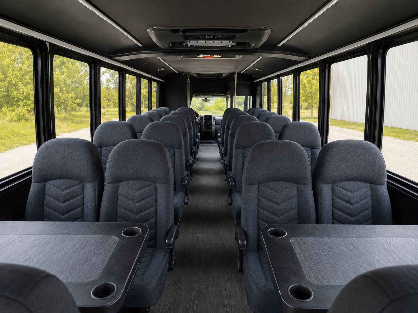 gilroy 20 passenger minibus inside