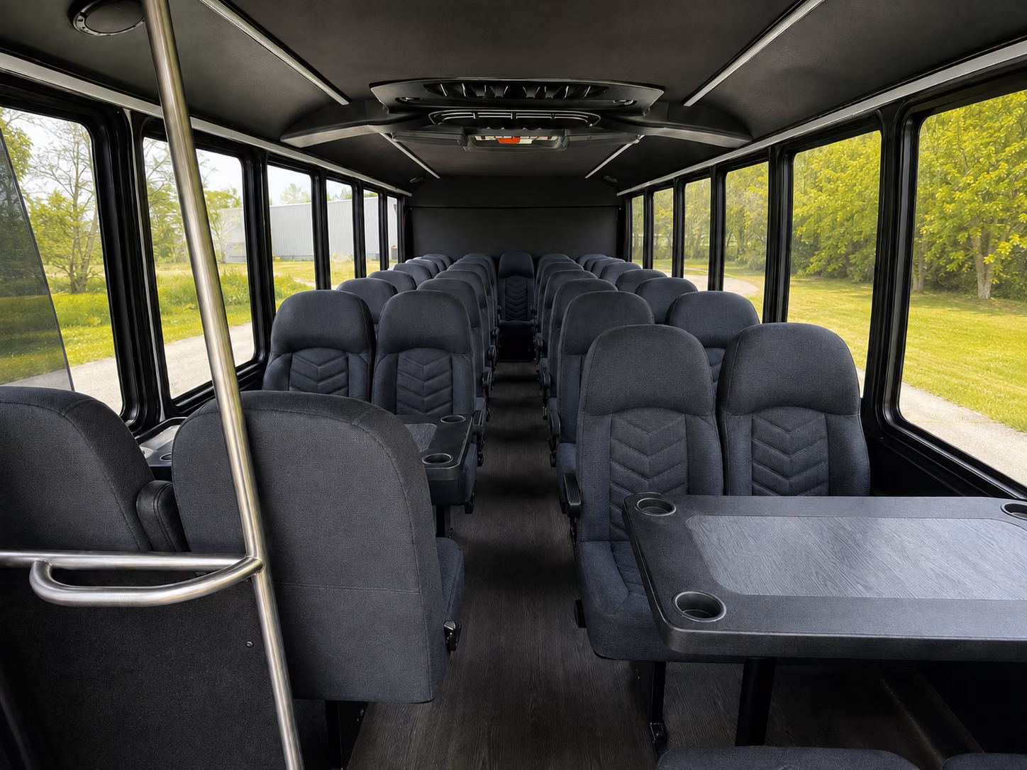 gilroy 20 passenger minibus interior