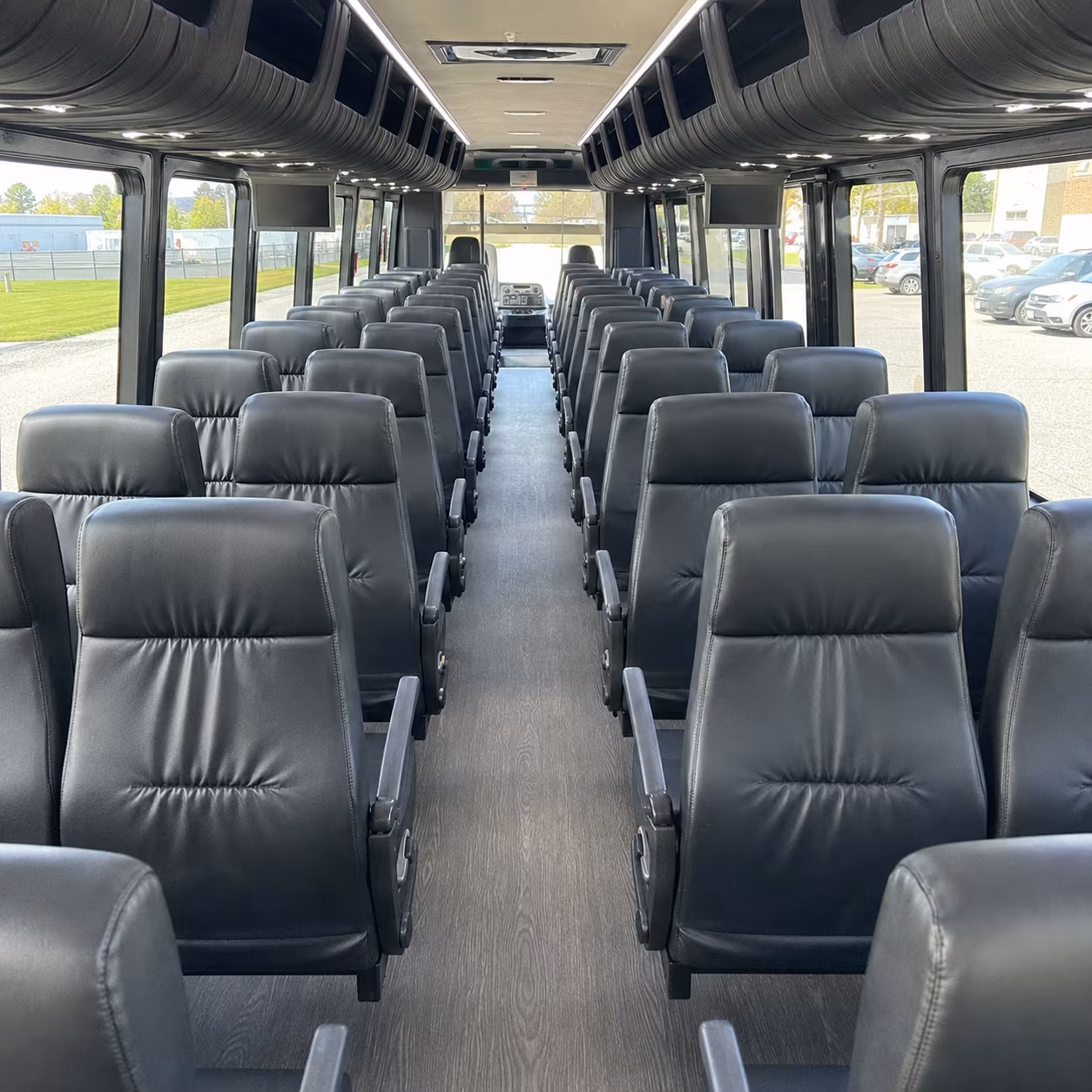 gilroy 28 passenger minibus inside