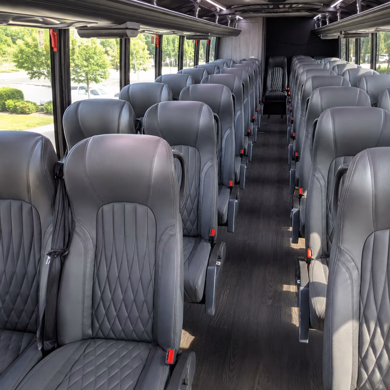 gilroy 28 passenger minibus interior