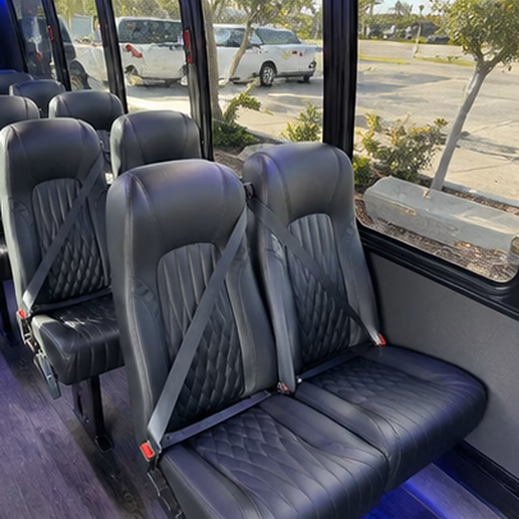 gilroy 30 passenger minibus interior