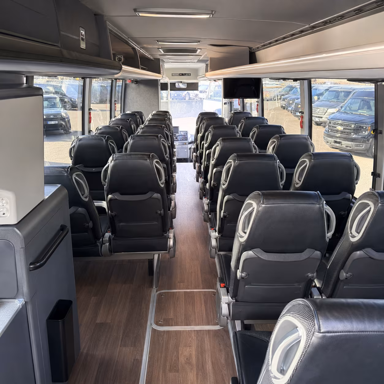 gilroy 56 passenger charter bus interior