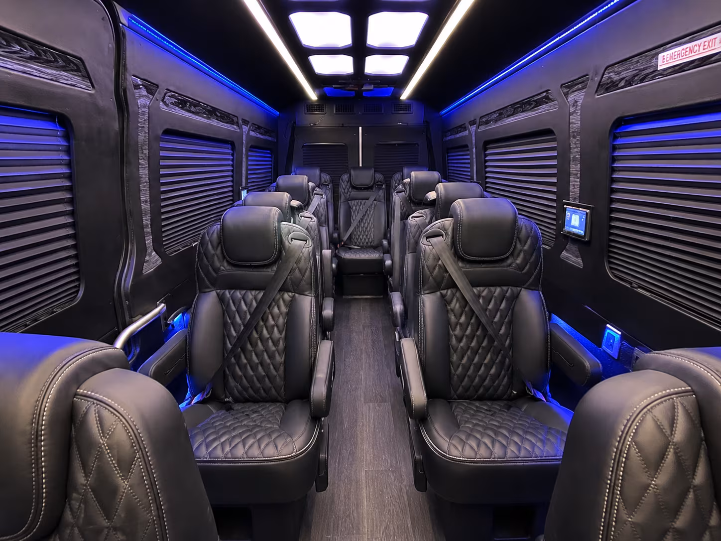 gilroy corporate event transportation onboard seating
