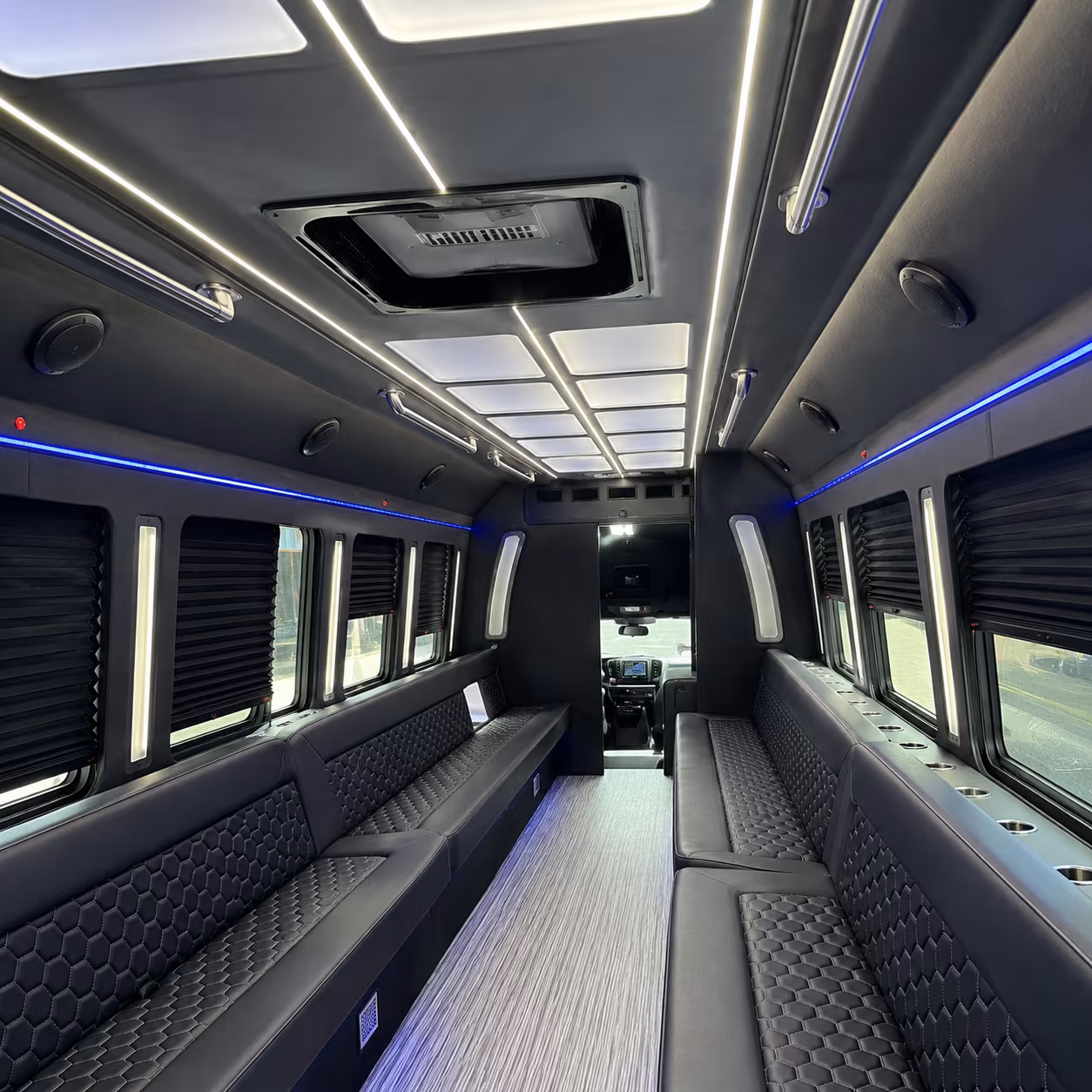 gilroy party bus rental interior